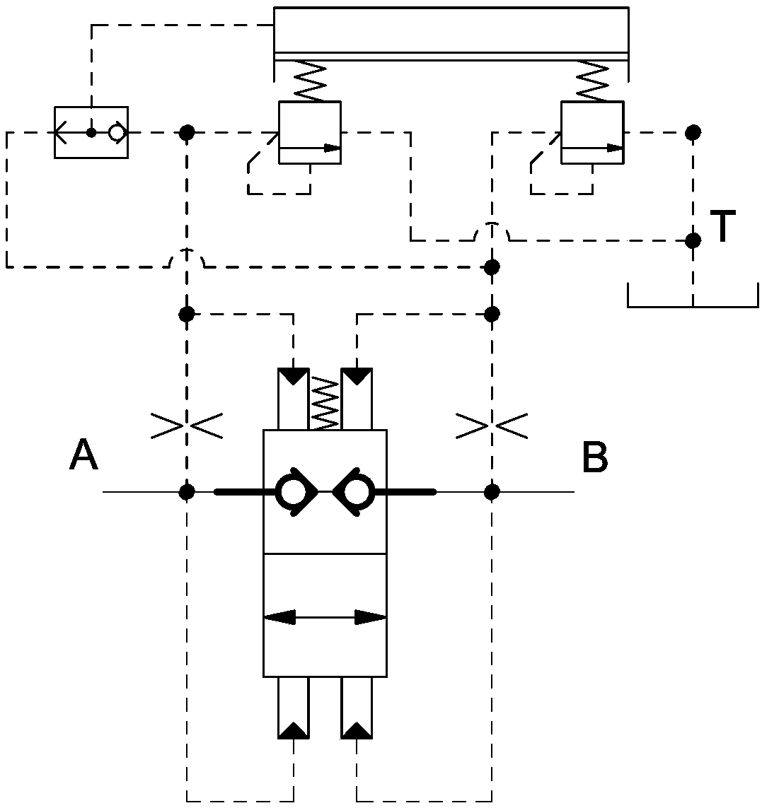 Bidirectional secondary pressure rotary cushion valve