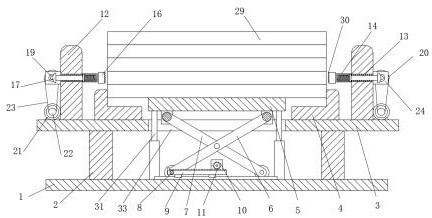 Automatic board feeding device for wooden artificial board production