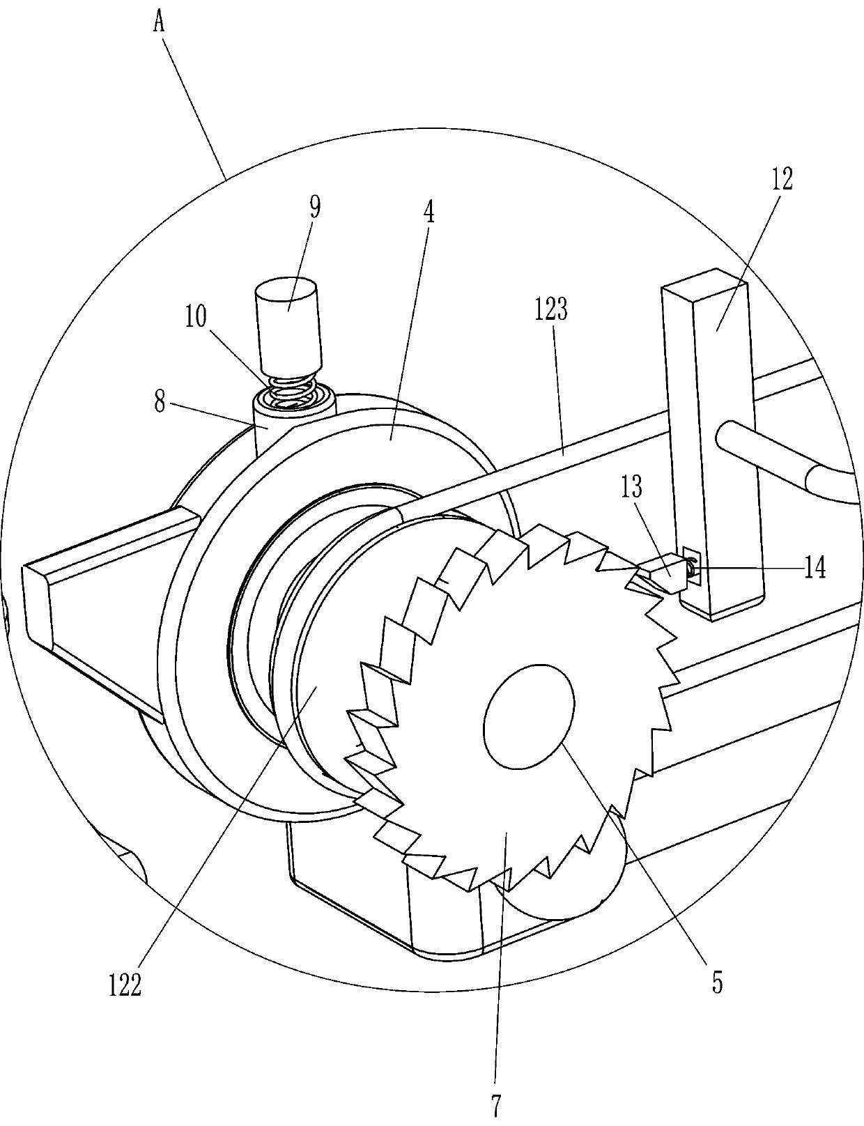 Rapid gap reducing device for ancient building grey tile carving