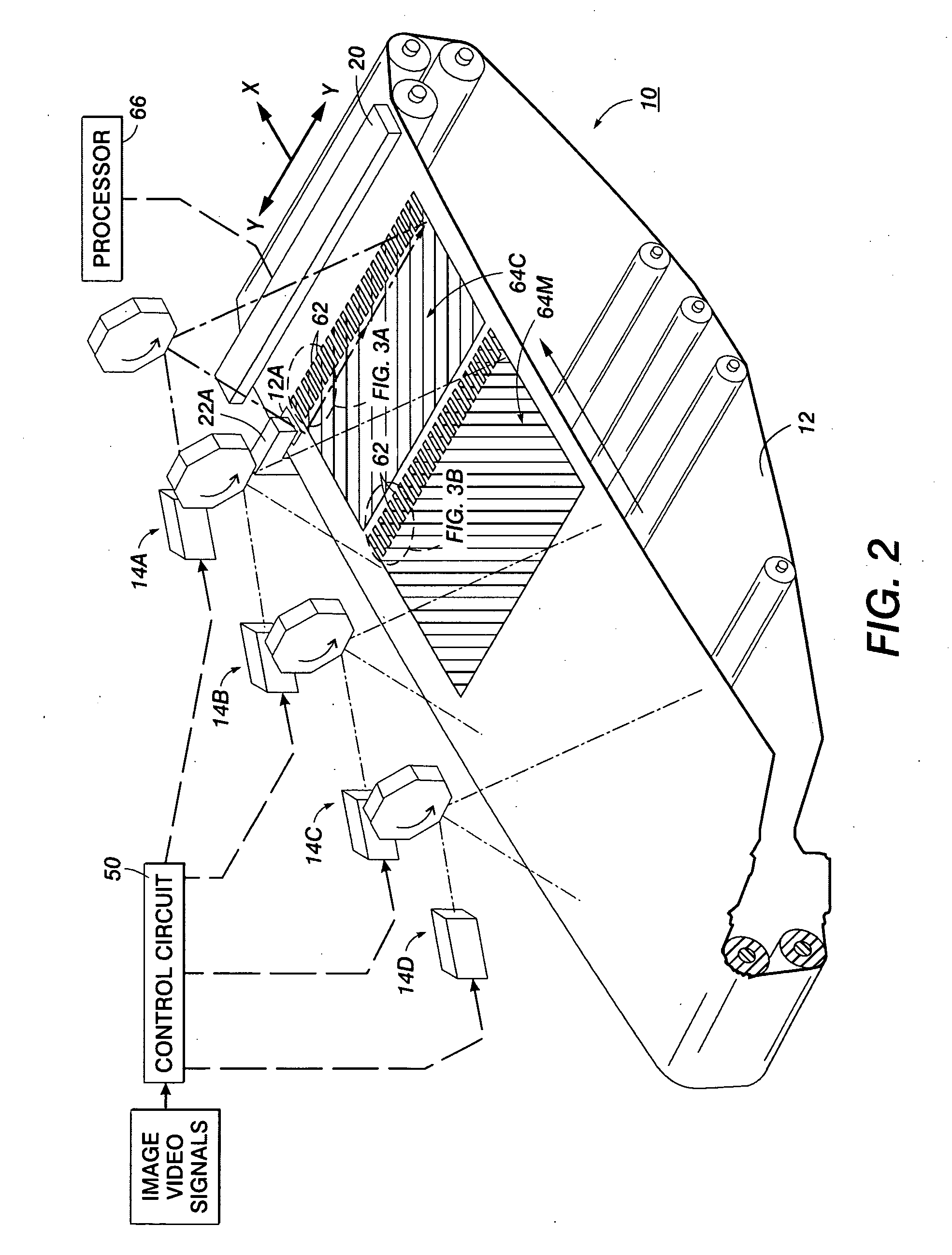 Use of xerographic images and a full-width array sensor for multiple control system sensing