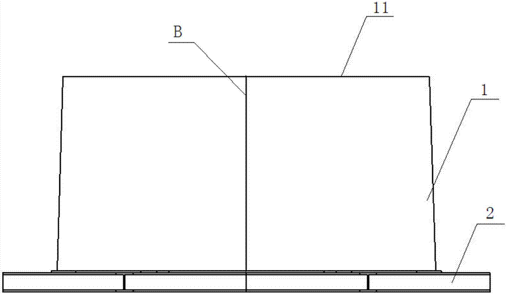 Concrete tower mounting levelling method