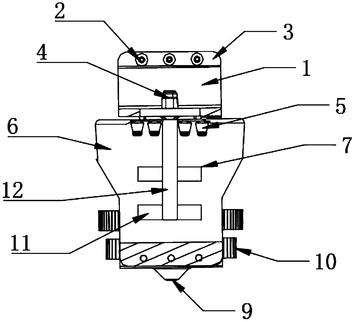 Mixing device and chemical material storage equipment with same