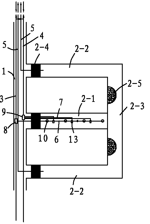 Gas injection point retreating type coal underground gasification system and process