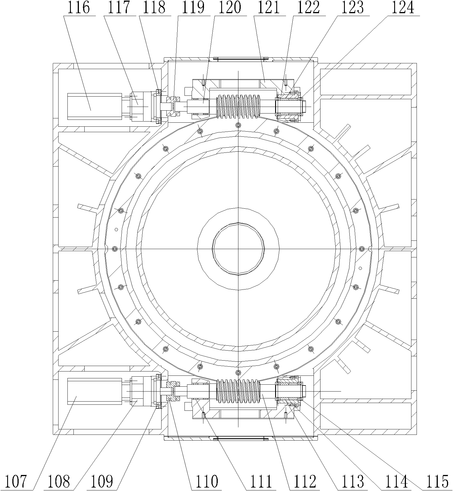 Full closed-loop numerical control gear shaper for large-scale hydraulic main drive cutting