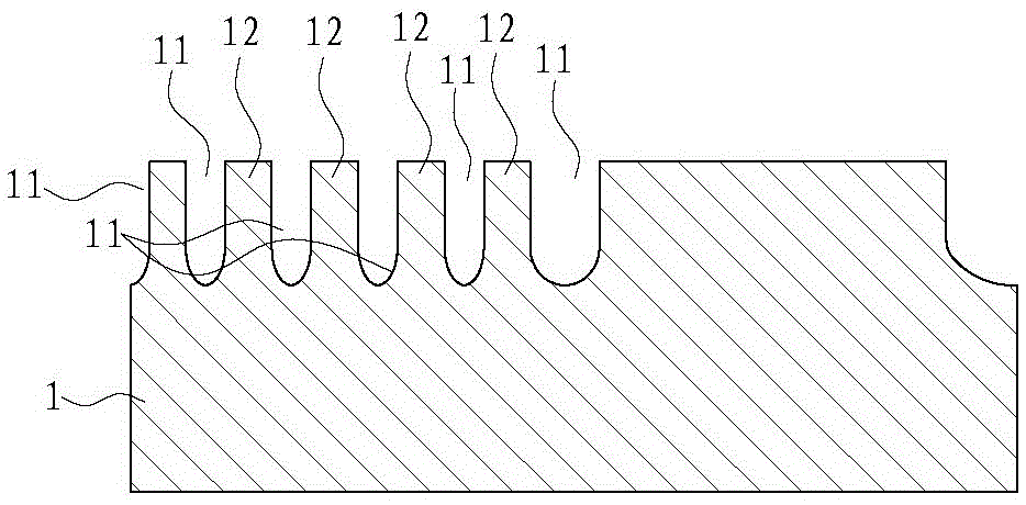 A diode selection element array structure and manufacturing method