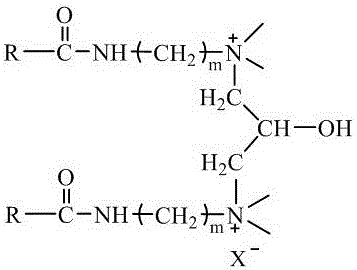 Long-chain cationic gemini surfactant and preparation method thereof