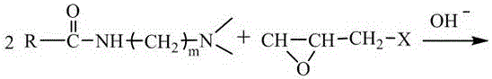 Long-chain cationic gemini surfactant and preparation method thereof