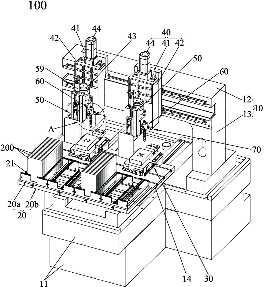 Automatic panel taking, transferring and machining numerical control equipment