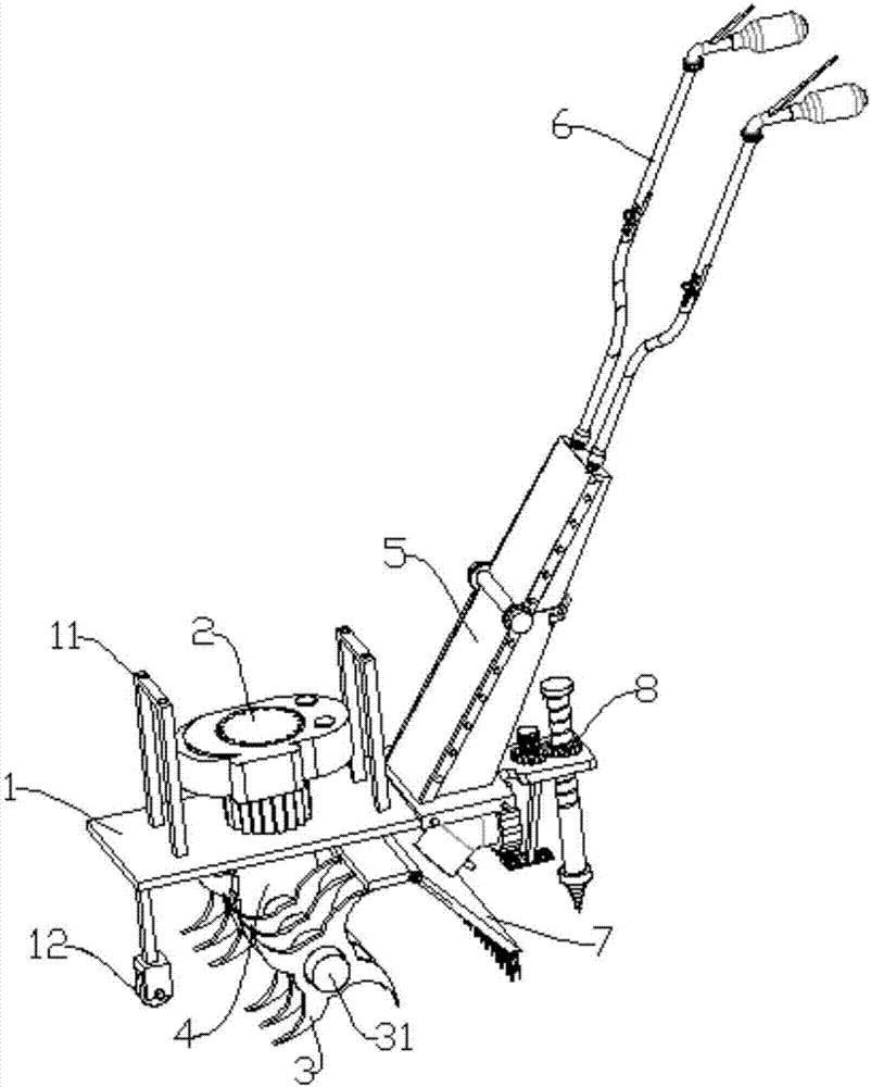 Small folding scarifier