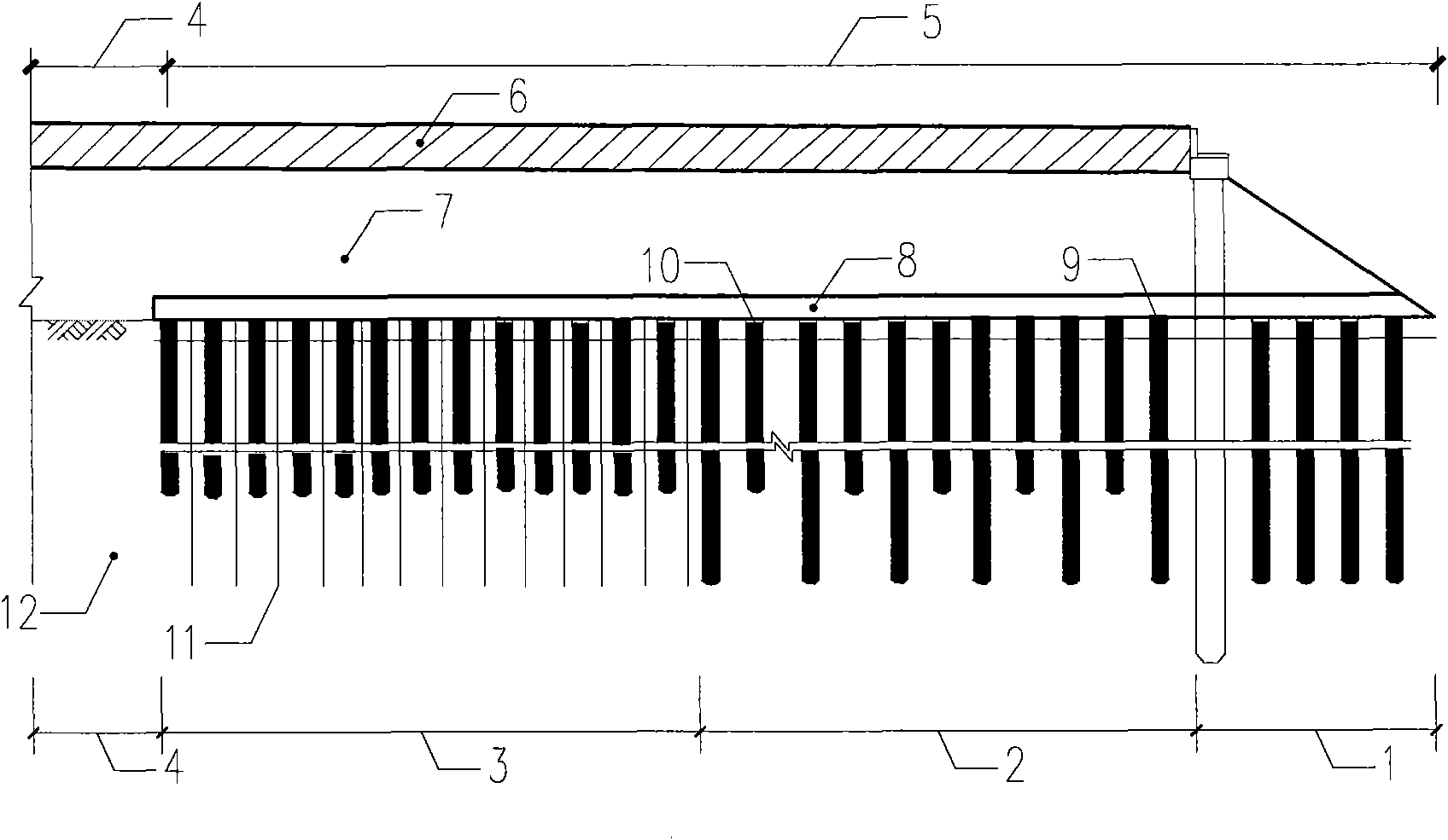 Variable rigidity treatment system for vehicle jumping at bridge head of highway