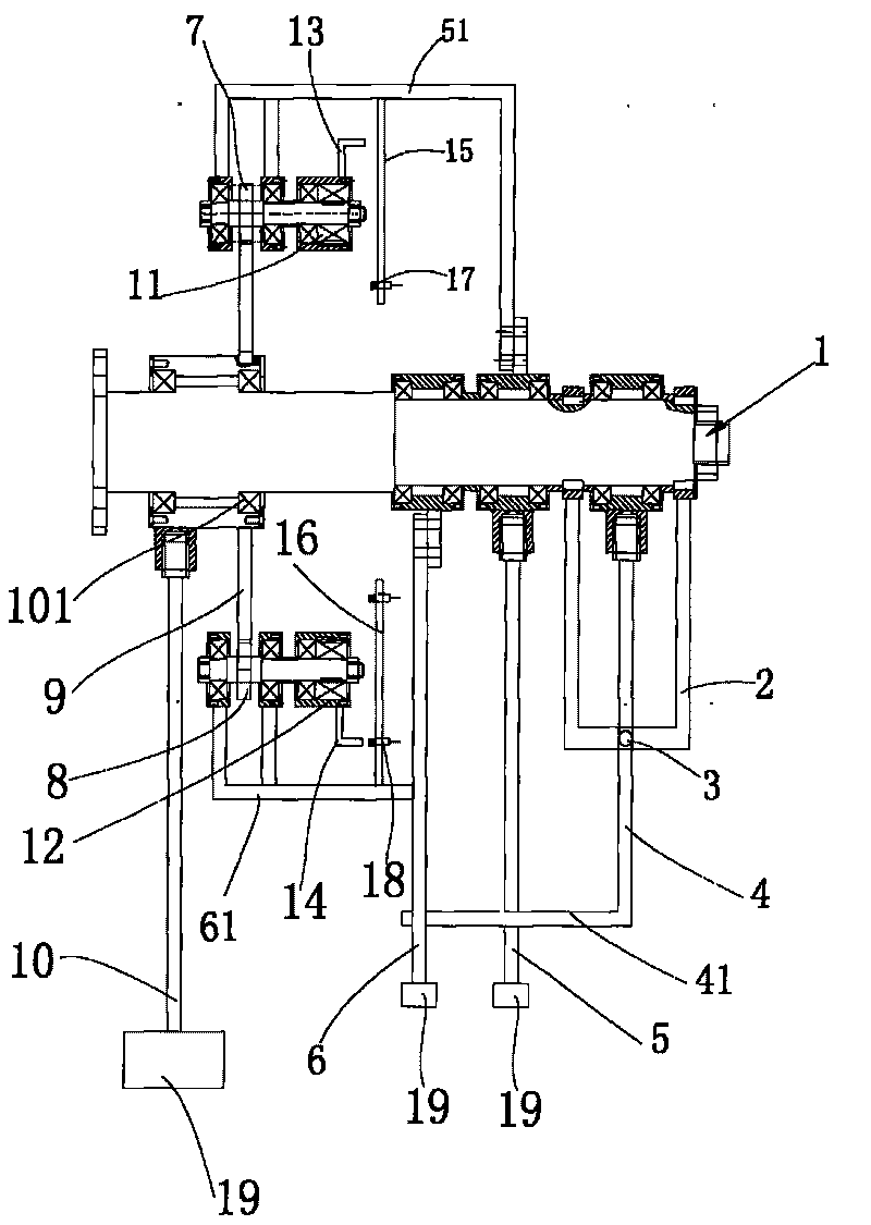 Corner measuring device adaptive to floating change of canard wave energy mechanism