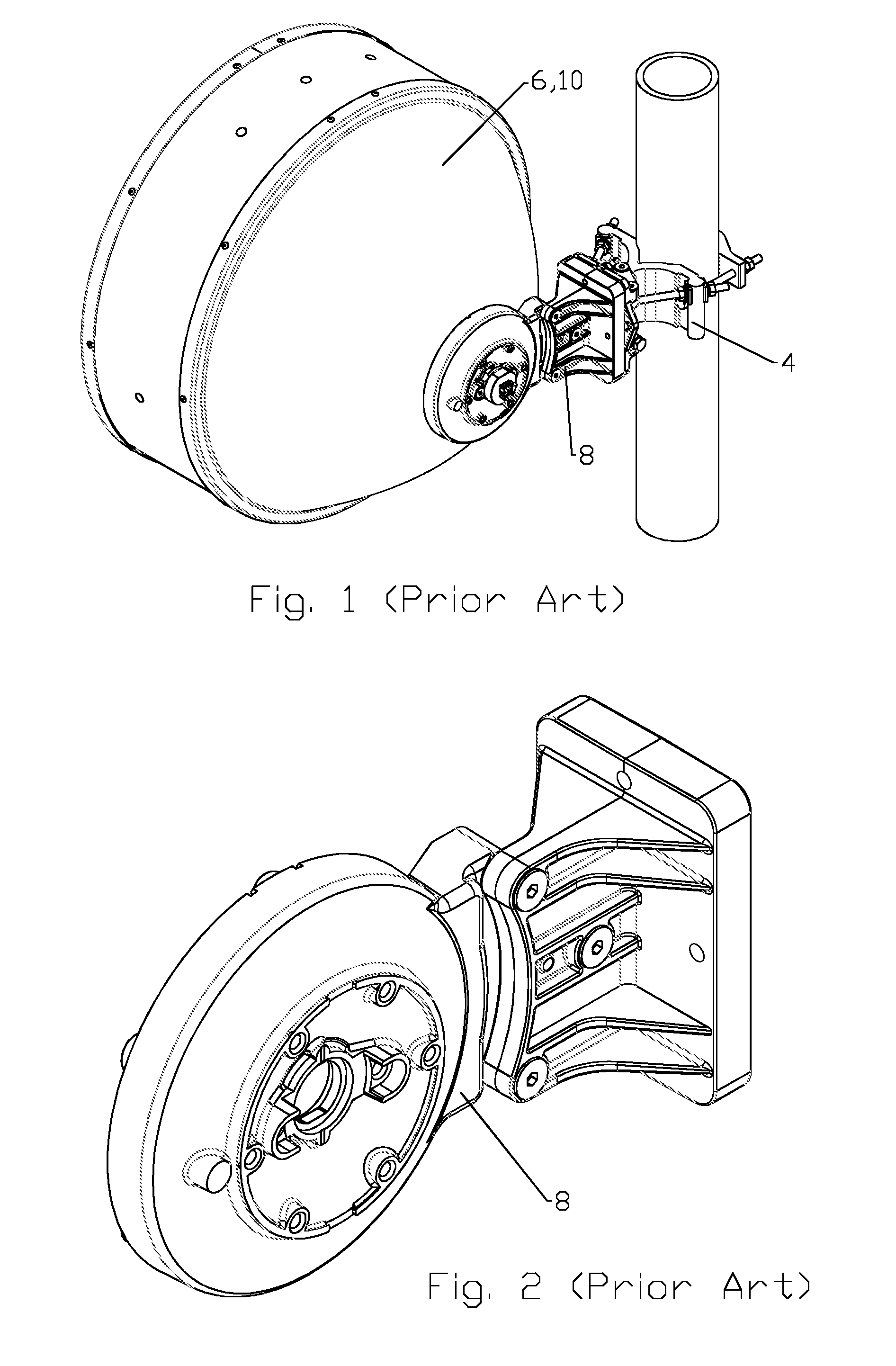 Mounting hub for antenna