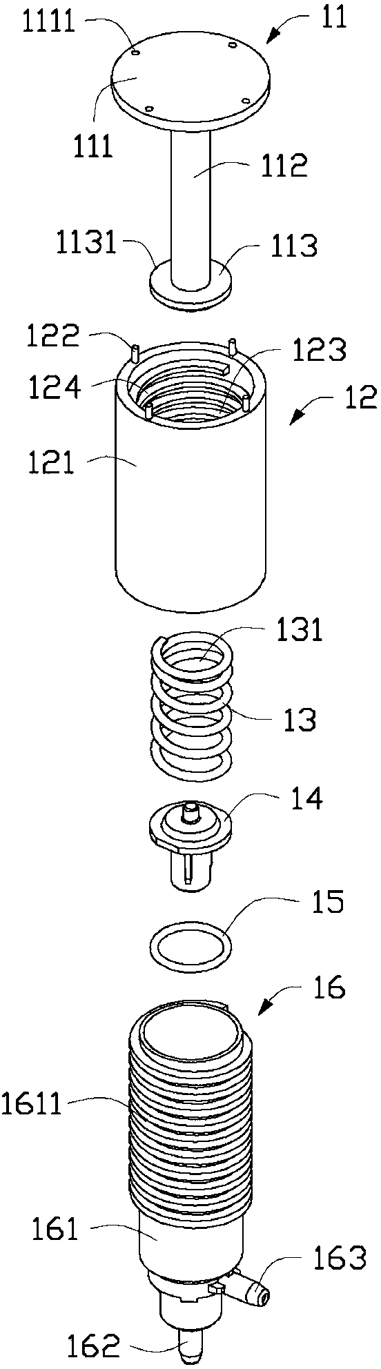 Air pressure regulating device of printer