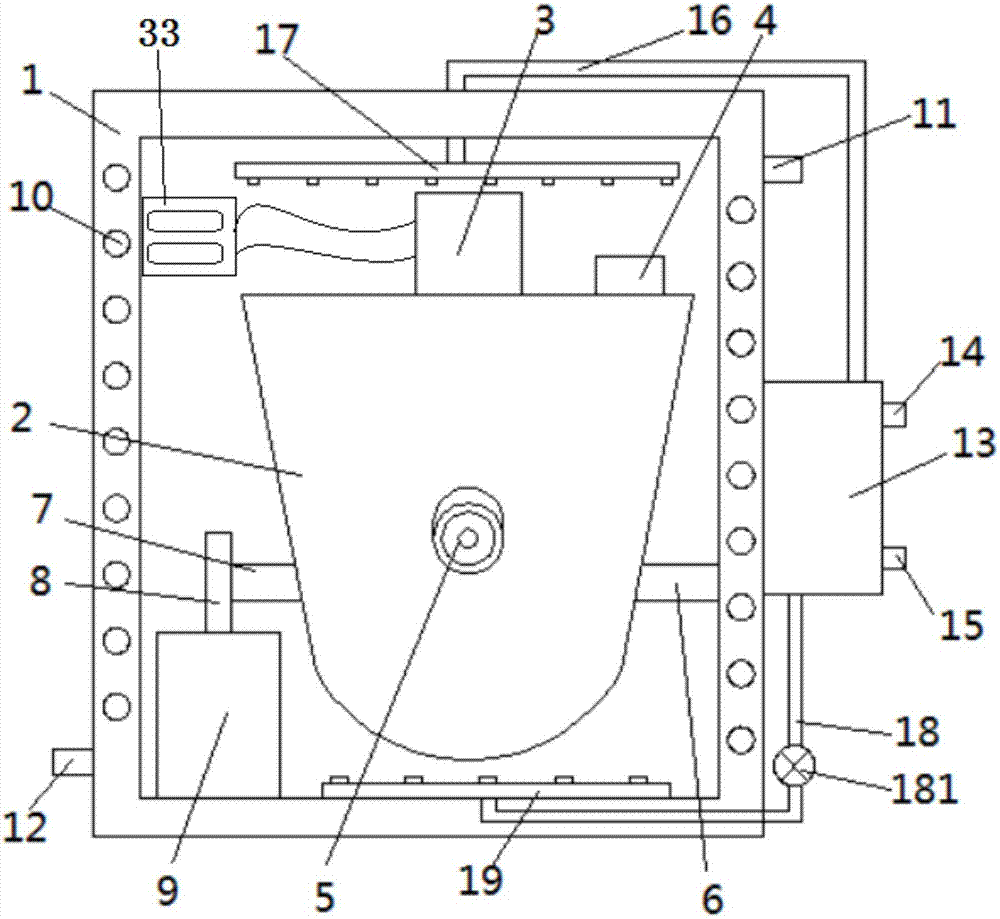 Chemical reaction crystallization kettle with long service life