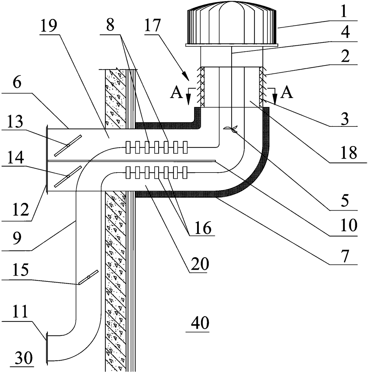 Unpowered ventilation device