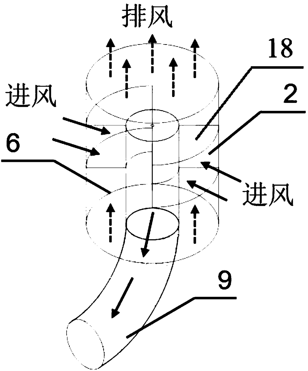 Unpowered ventilation device