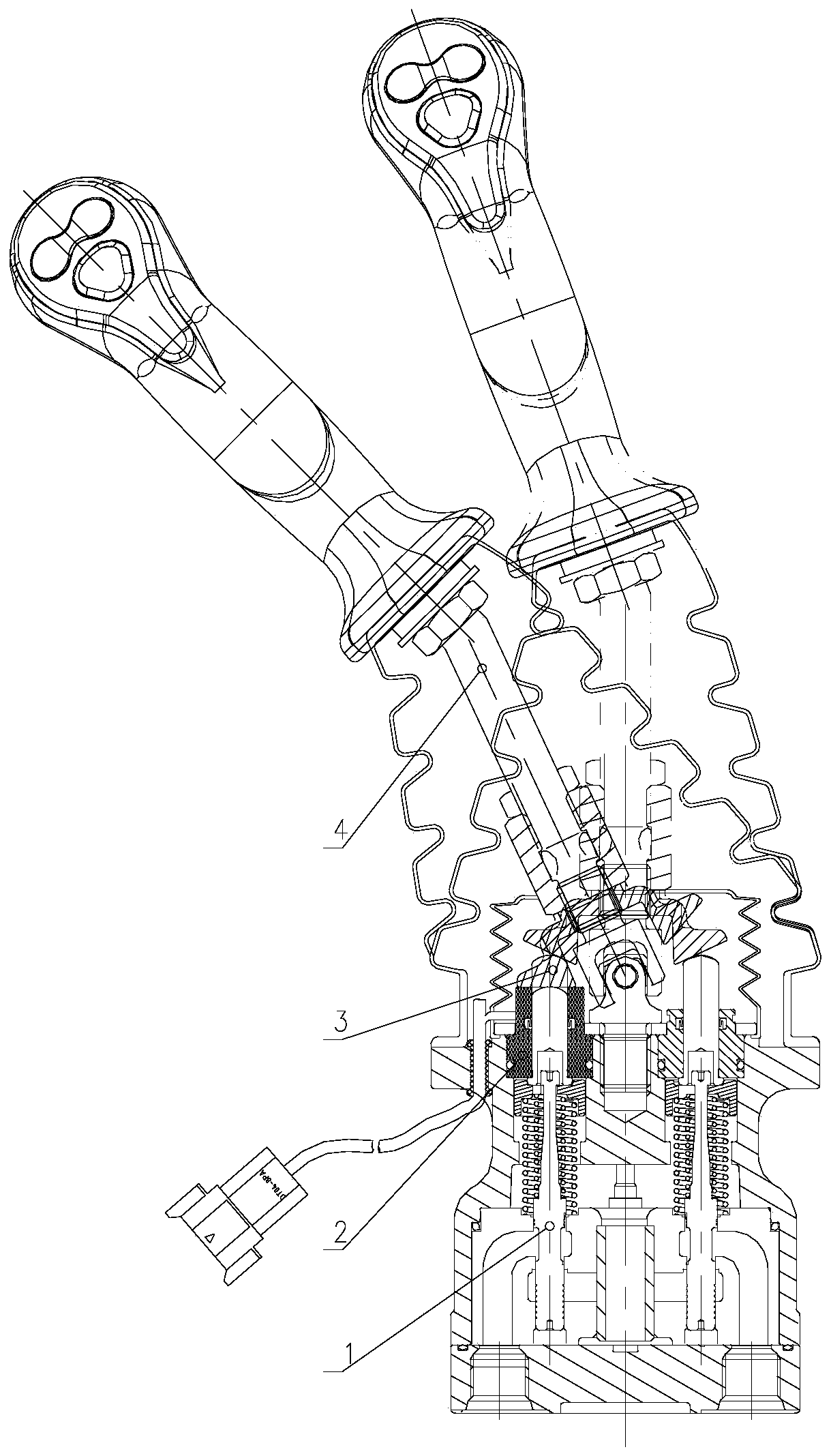 Rotating drill rig automatic drilling self-locking device, drilling control system and control method