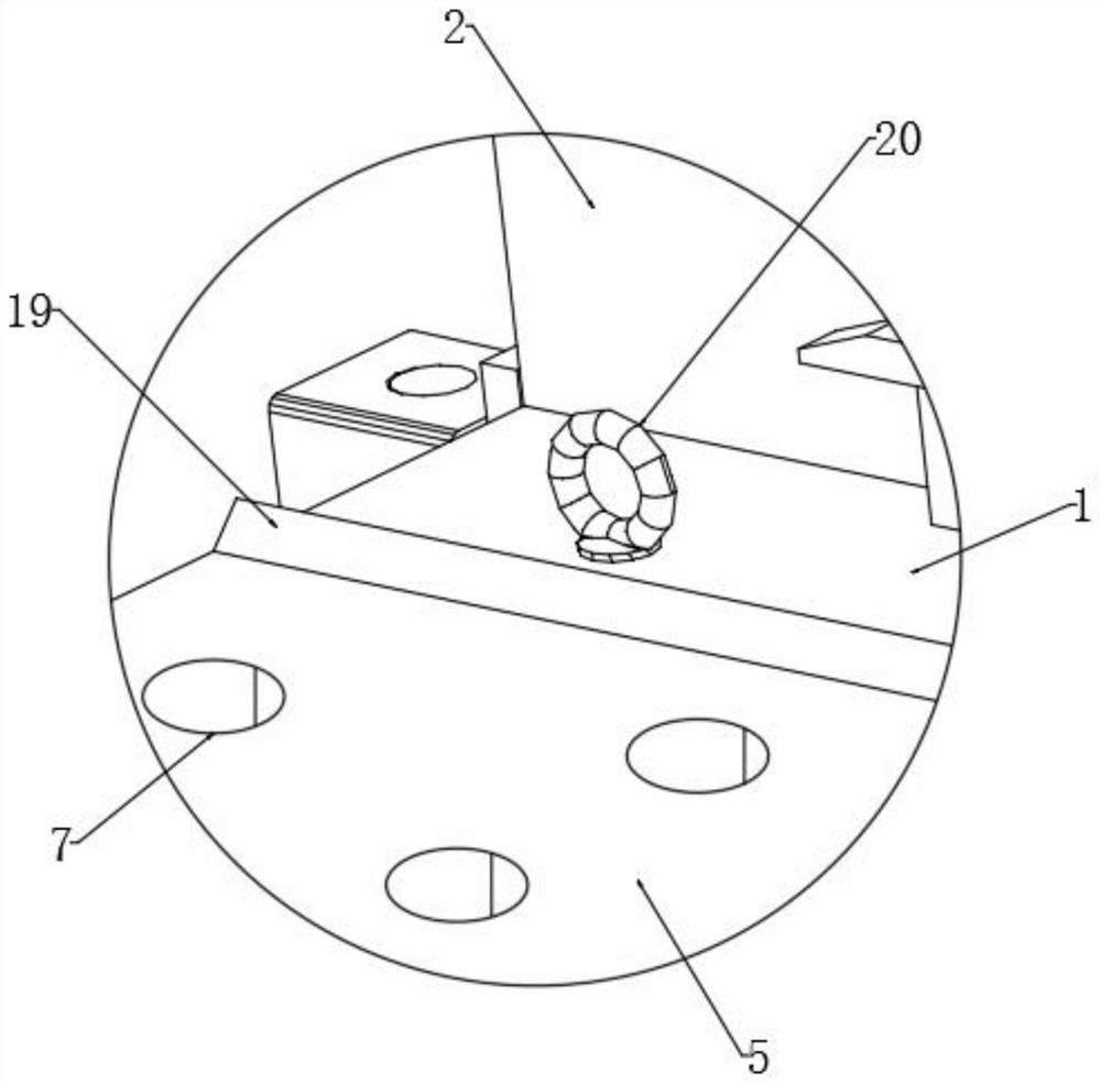 Scrap cleaning device for engineering machinery machining table board