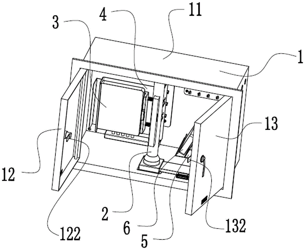 Triple-play optical fiber distribution box structure