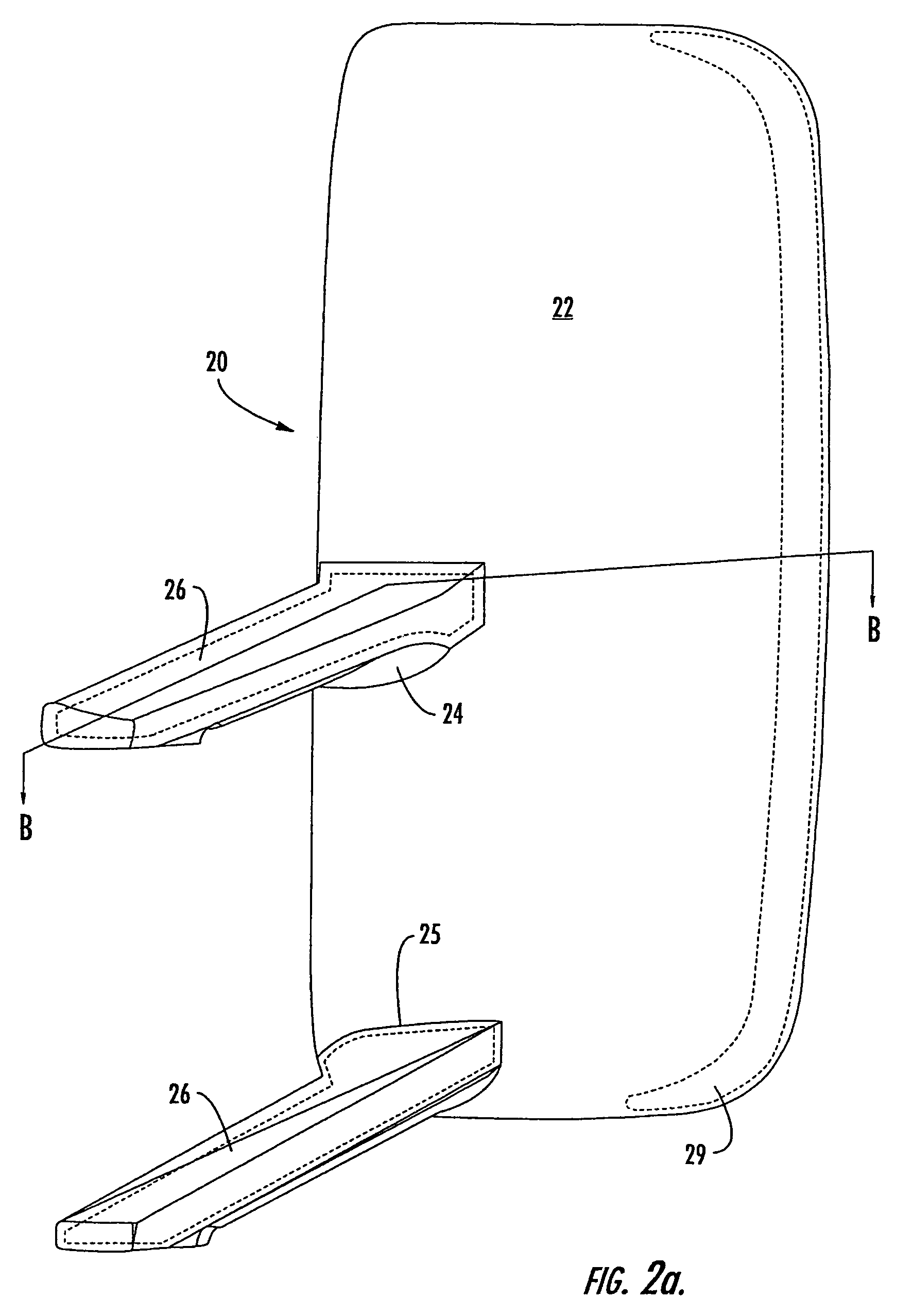 Fillable and stiffened rearview mirror assembly