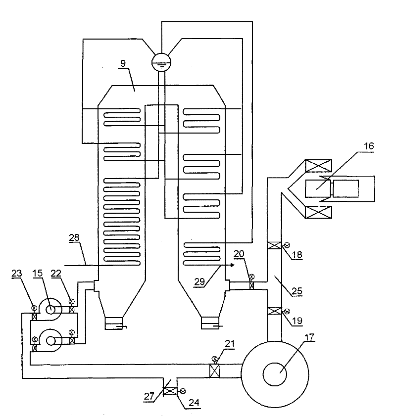 Waste heat power generation system of multiple glass kilns