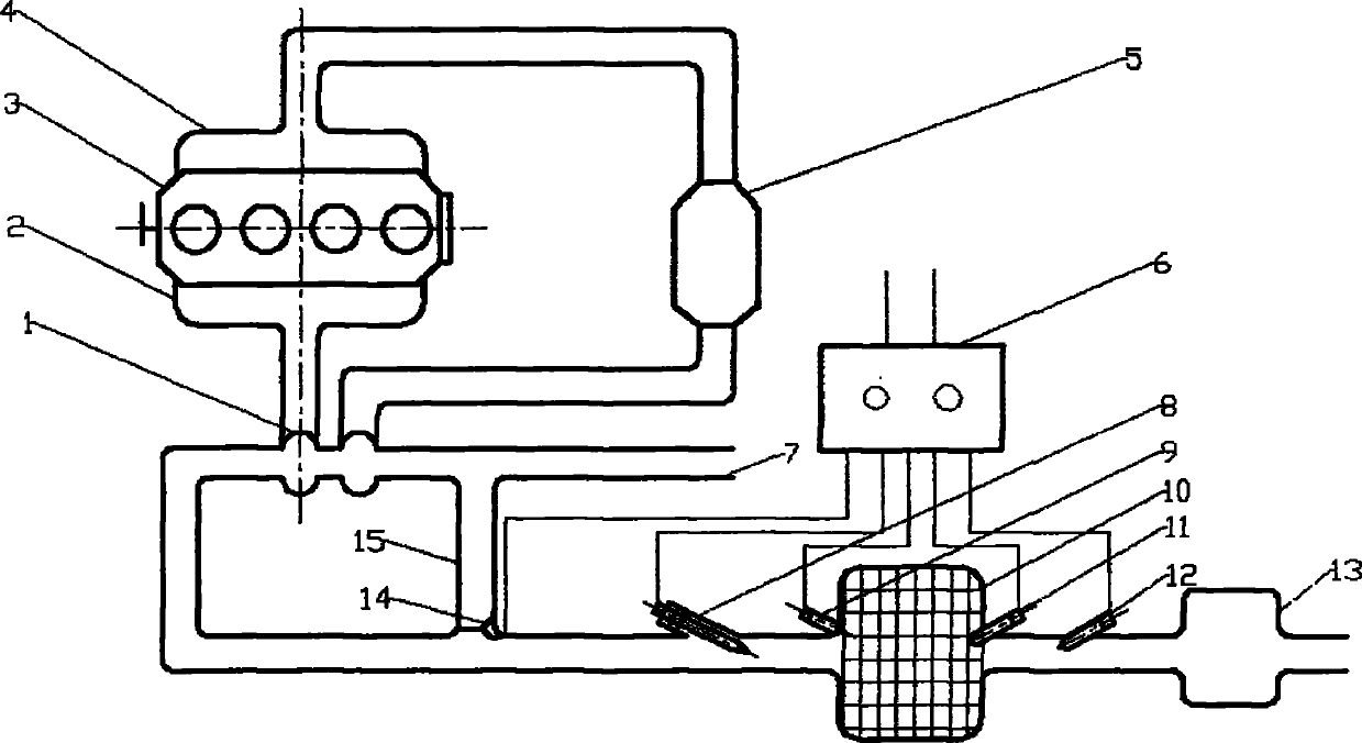 Engine waste gas aftertreatment system