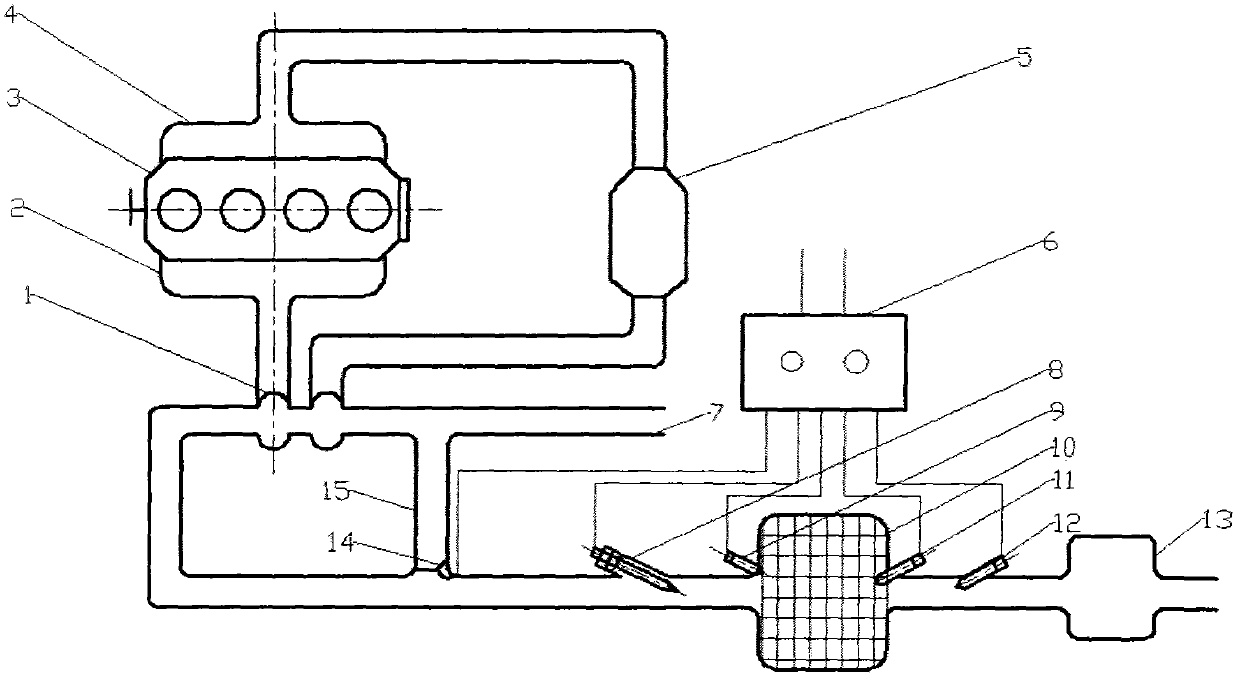 Engine waste gas aftertreatment system