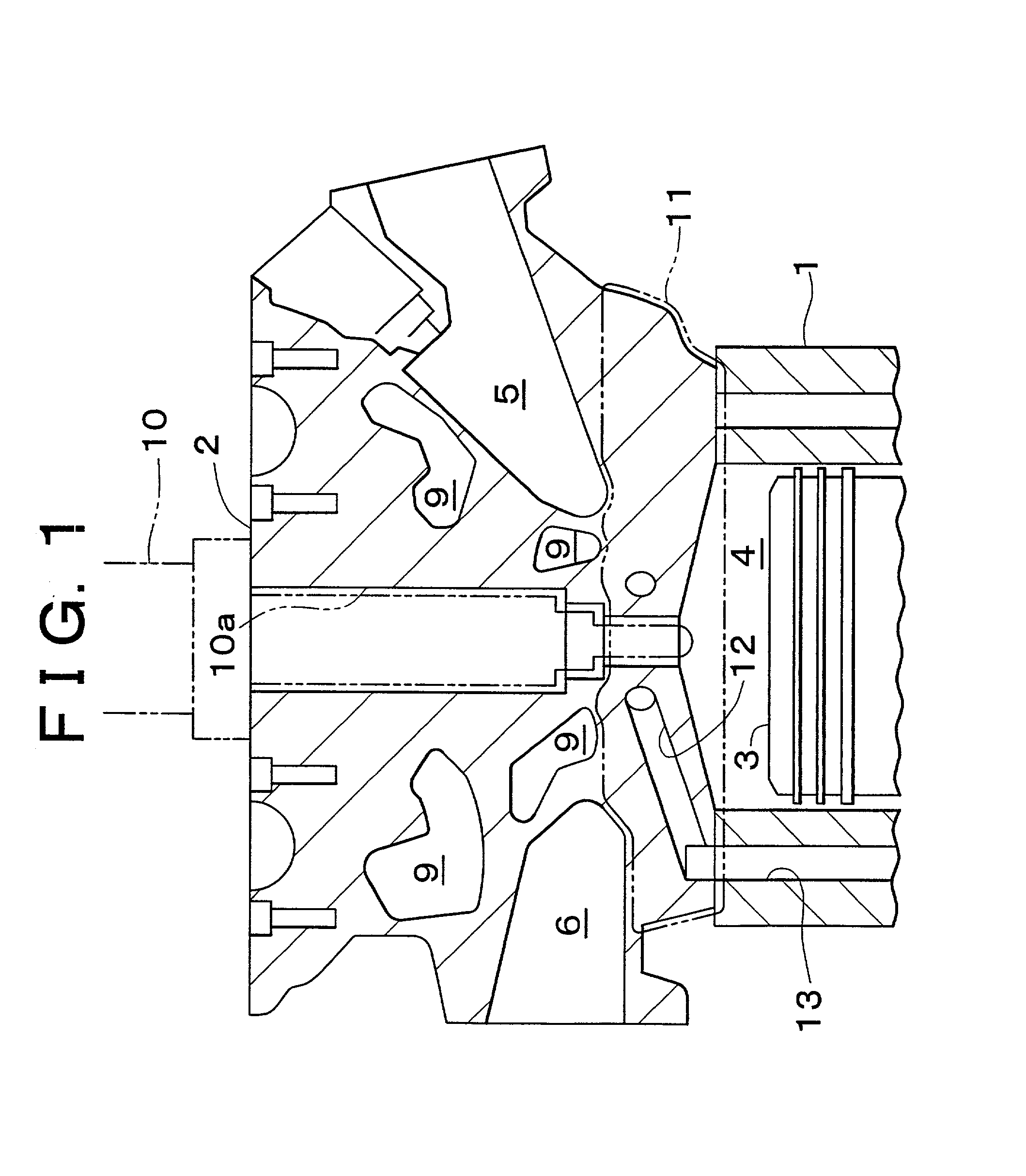 Cooling structure of cylinder head and method for manufacturing cylinder head