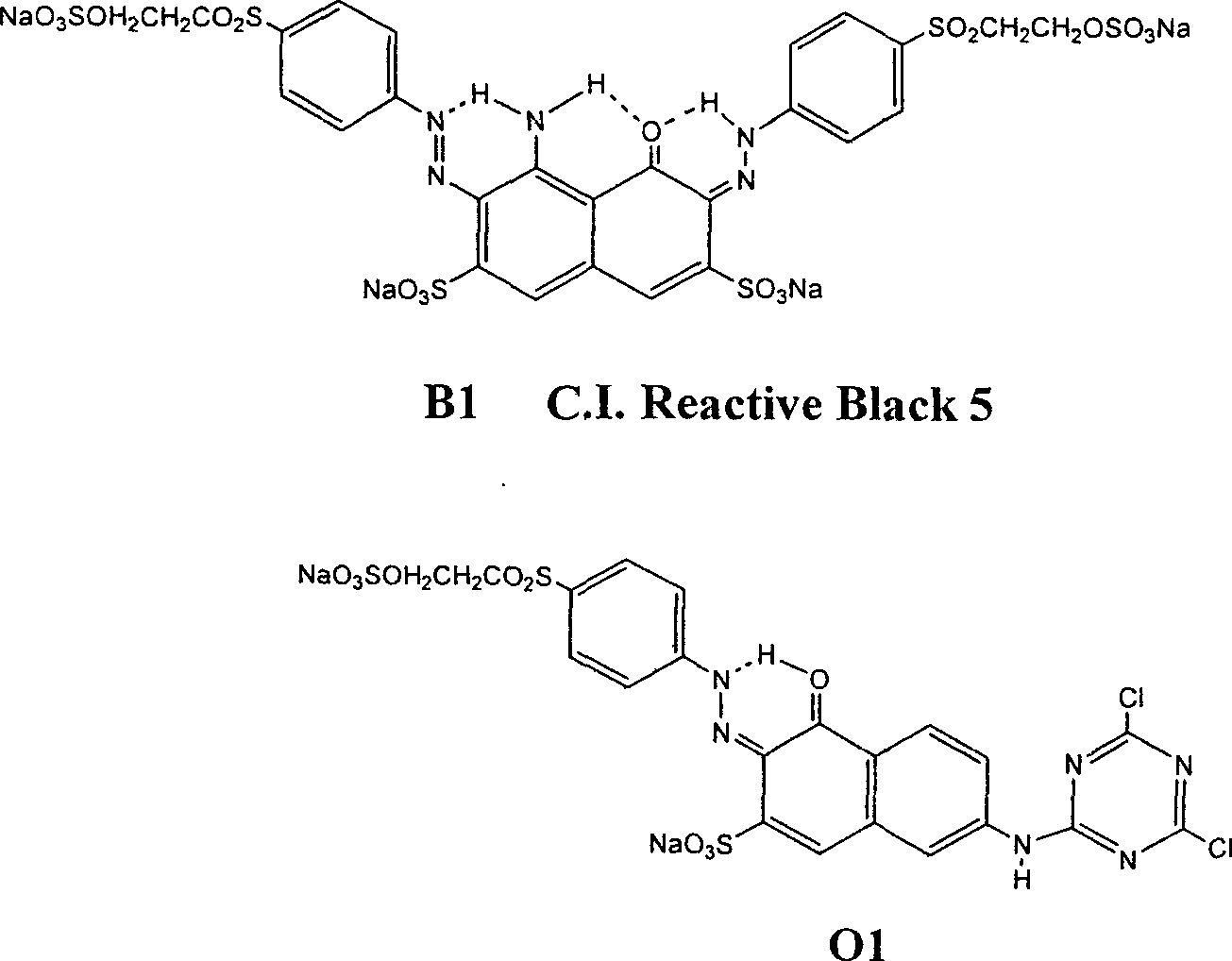 Black and active dye