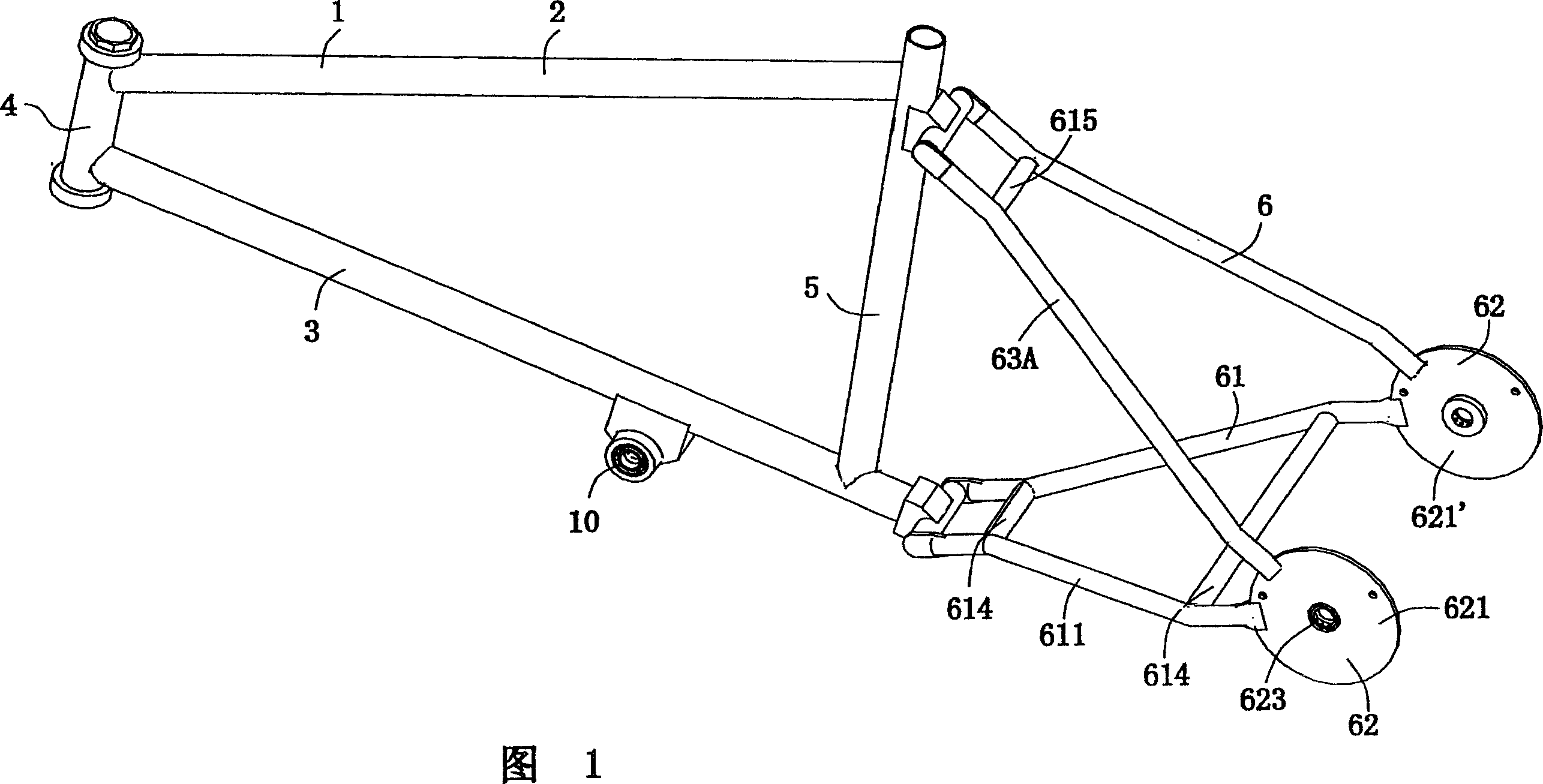 Light tricycle and its frame