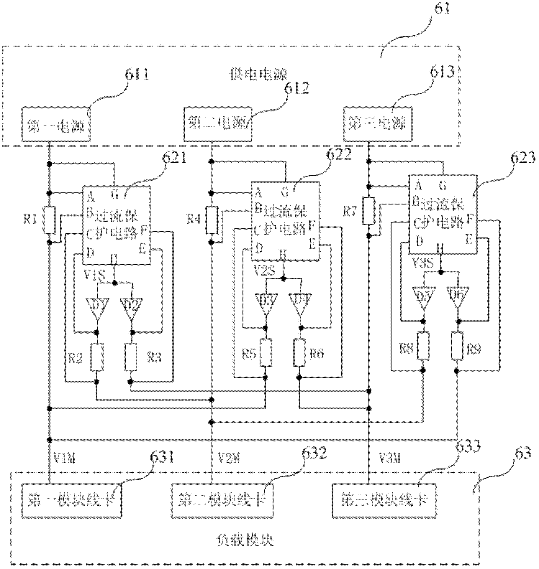 Multi-power supply control devices and system thereof