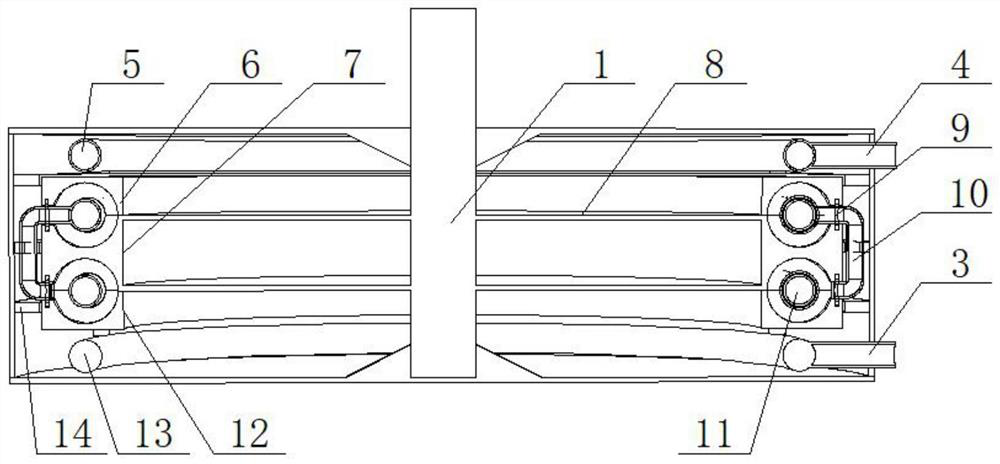 Closed fixed type annular turbojet steam wheel