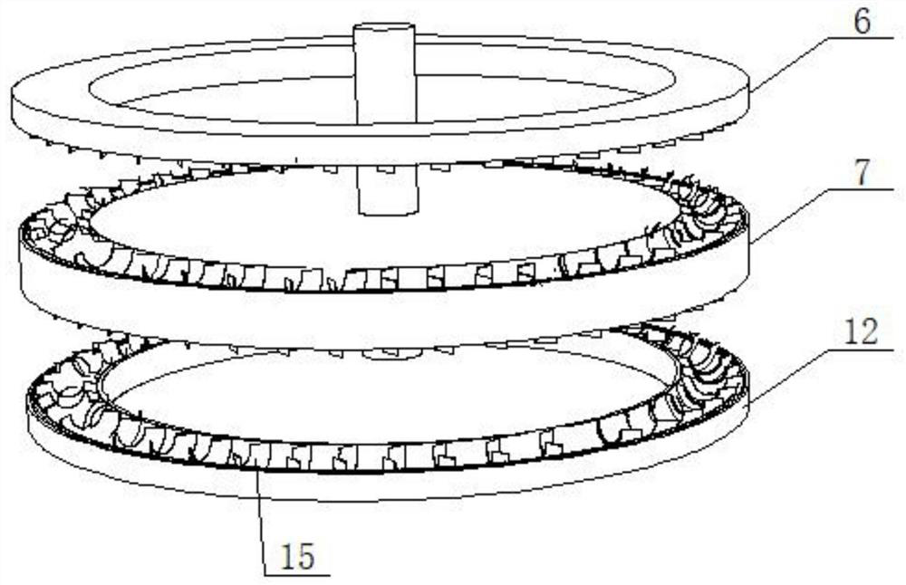 Closed fixed type annular turbojet steam wheel