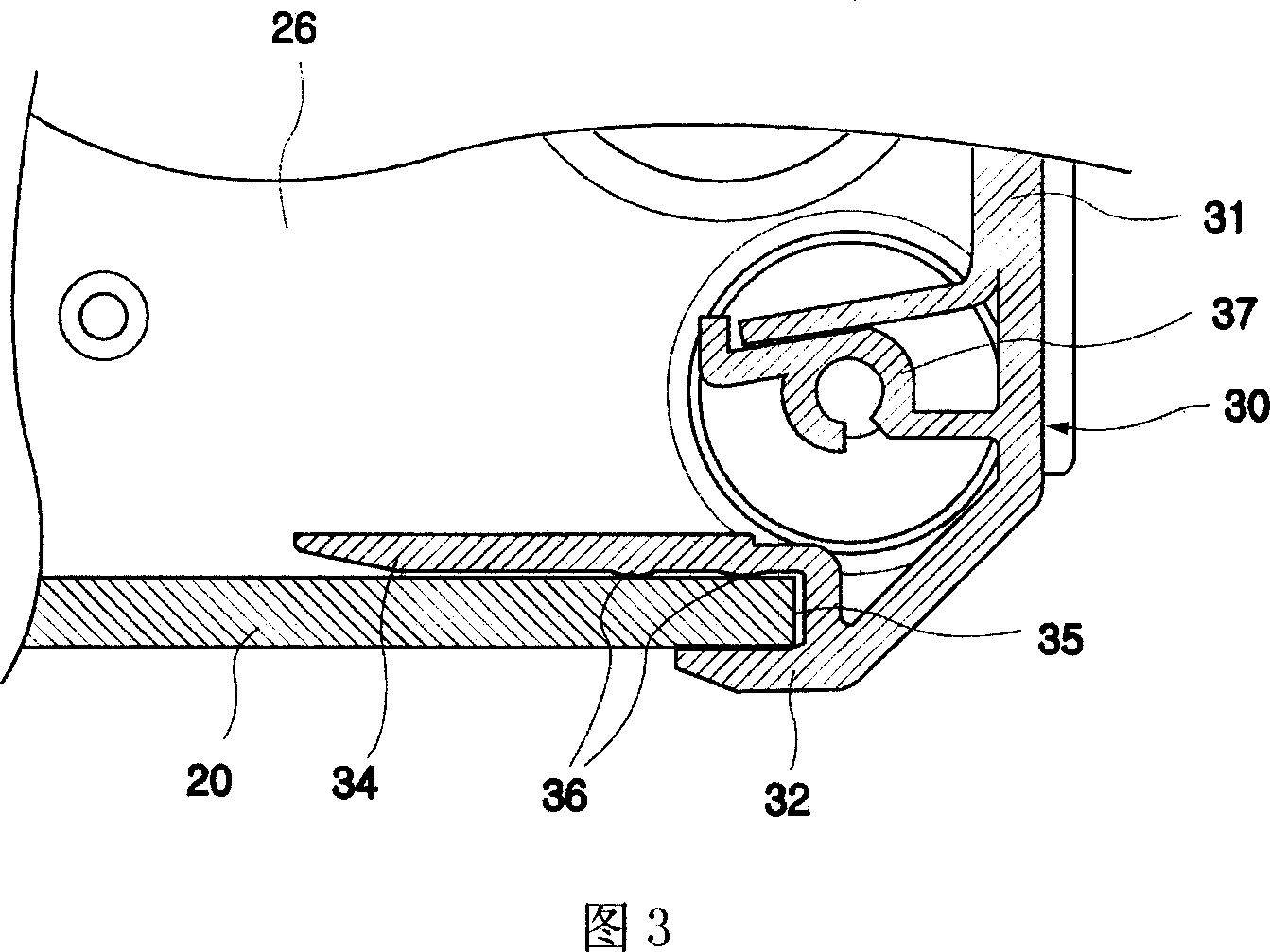 Refrigerator door structure