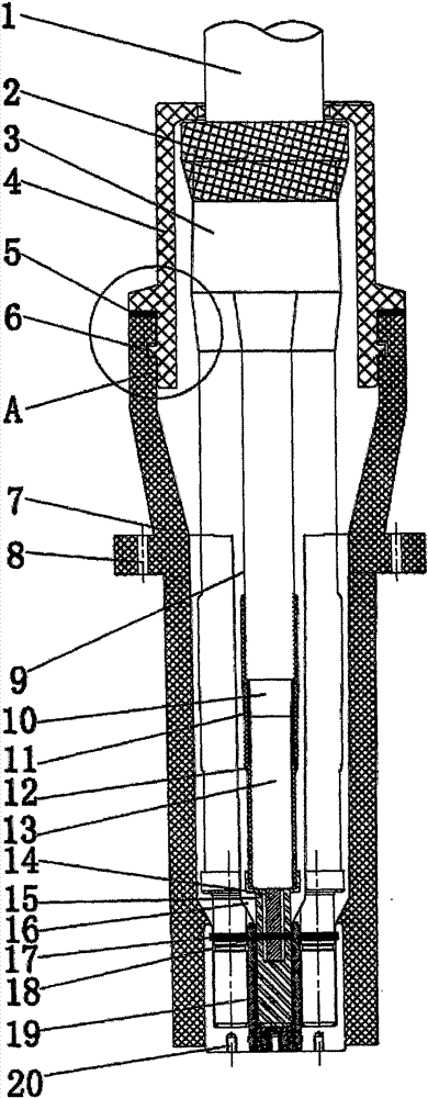 Self-locking type power cable plugging connector