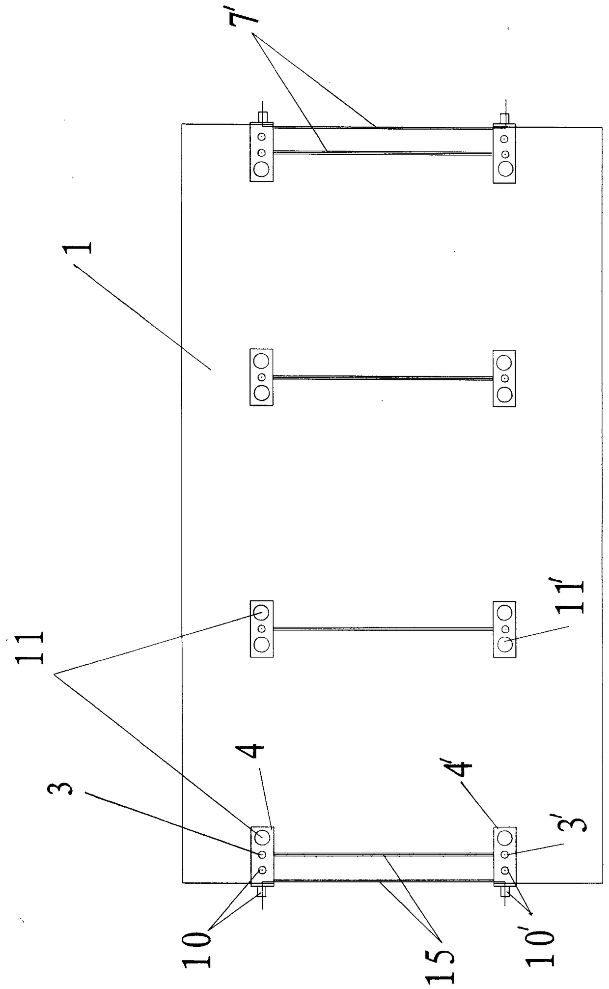 Earthen kiln folk house wall prestressed reinforcement structure