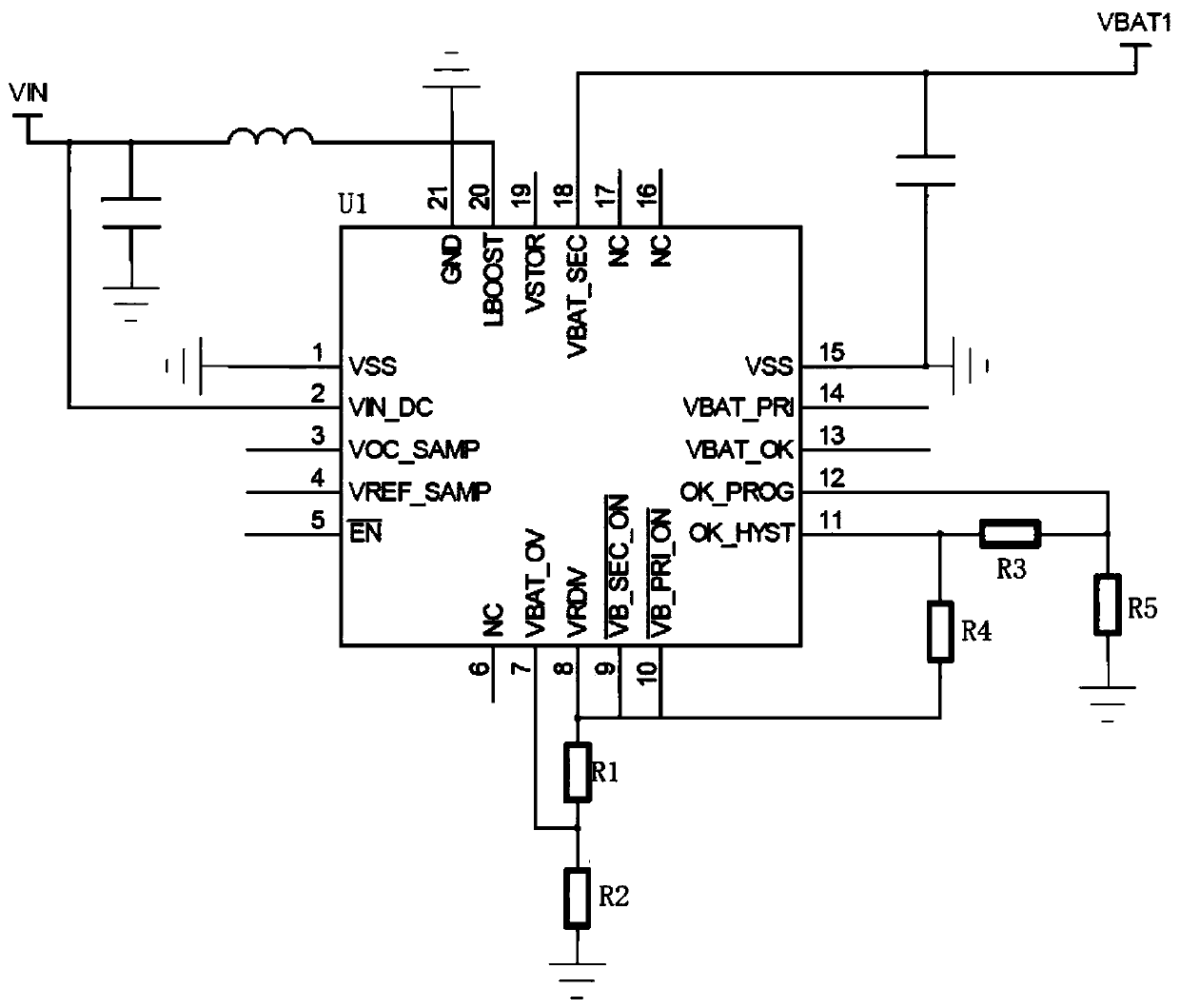 Solar supplementary power supply system based on primary battery and composite capacitor