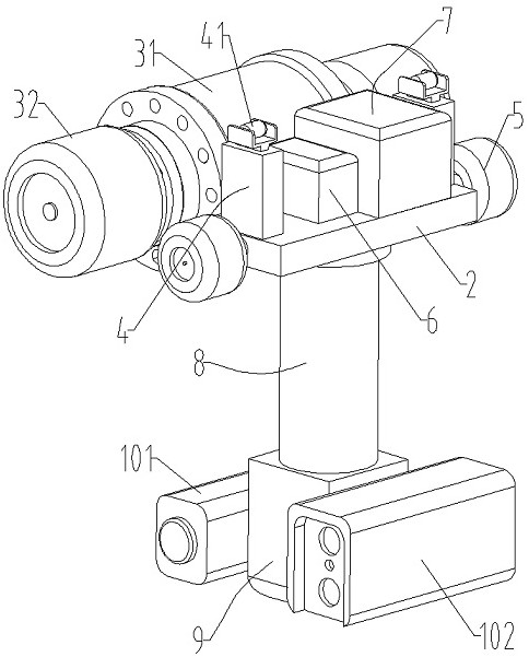 Rail-mounted inspection robot