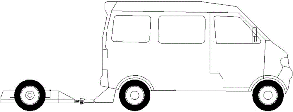 Detection vehicle device for bridge damage diagnosis method based on axle coupling system