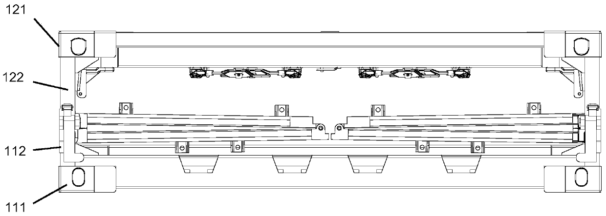 Connecting mechanism and collapsible container with same