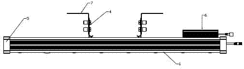 Stripped transparent combined light-emitting diode (LED) tunnel lamp