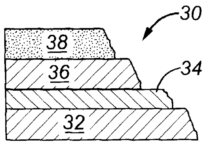 Metal element having a laminated coating