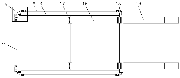 Height-adjustable building trolley with dustproof cover