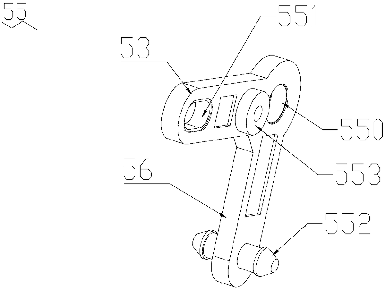 Bin gate opening and closing device and mobile power supply charging module