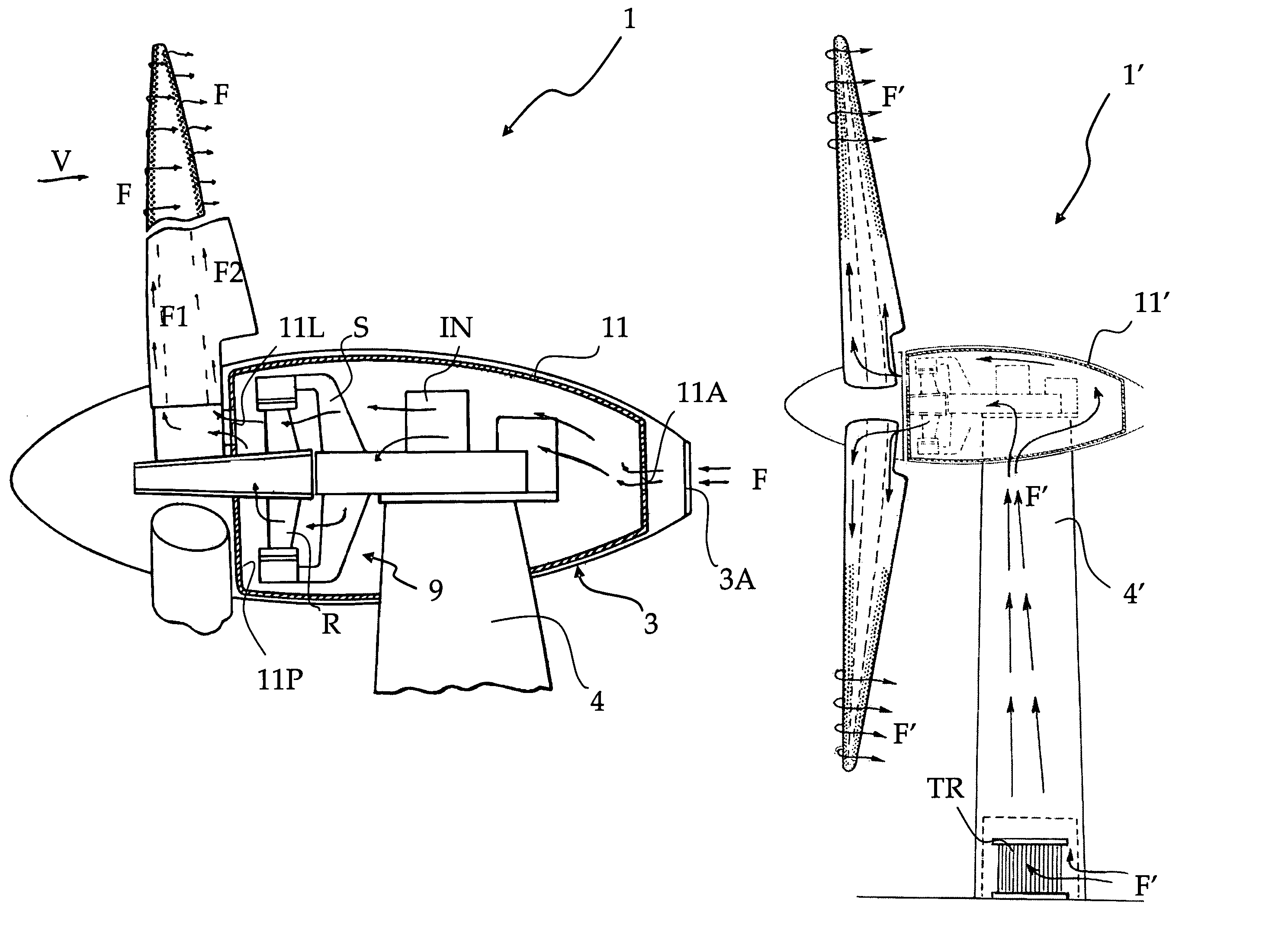 Anti-icing system for wind turbines