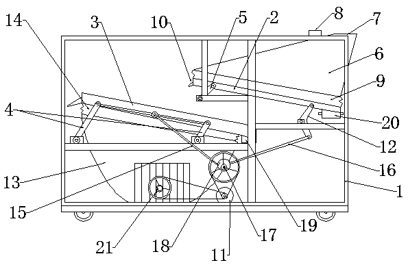 Suction specific gravity sieve and blown specific gravity sieve combined grain selection machine