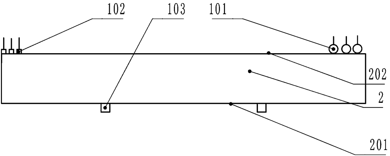 Vibration aging method for marine drilling platform