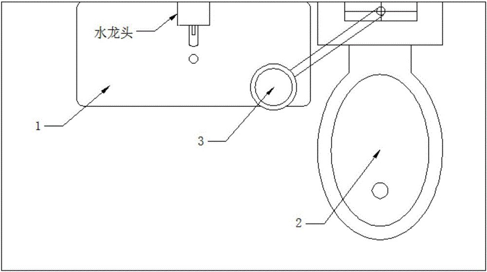 Toilet of which space can be repeatedly utilized