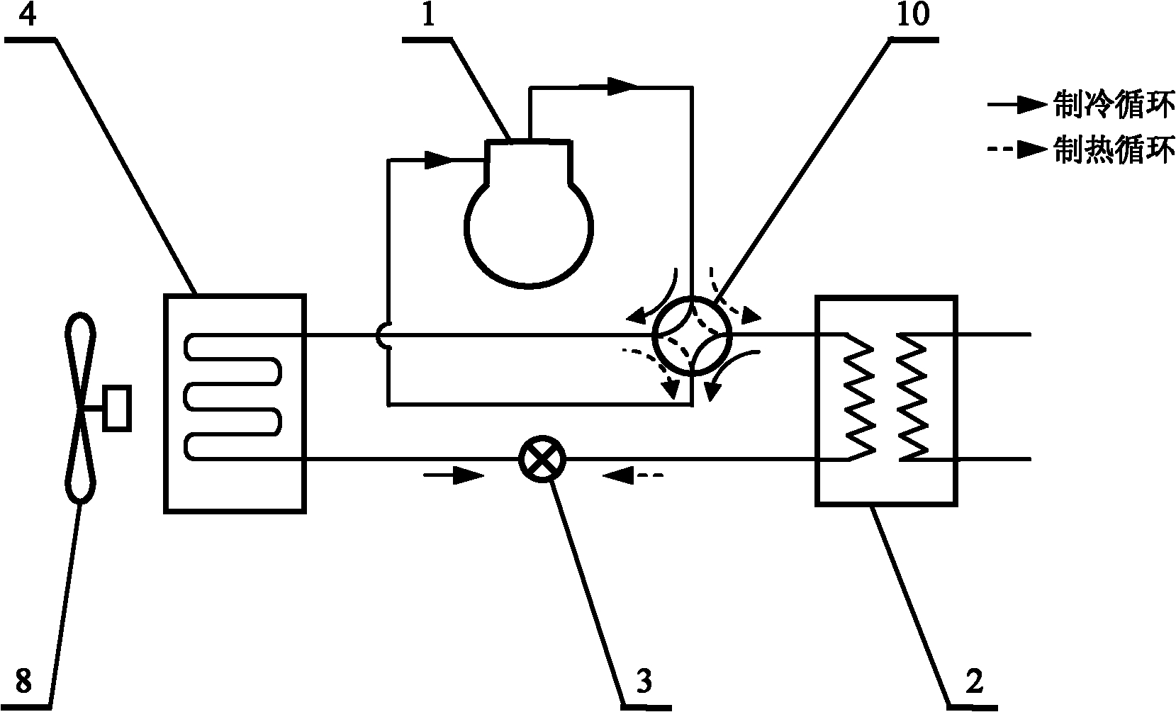 Solution spray type heat pump set