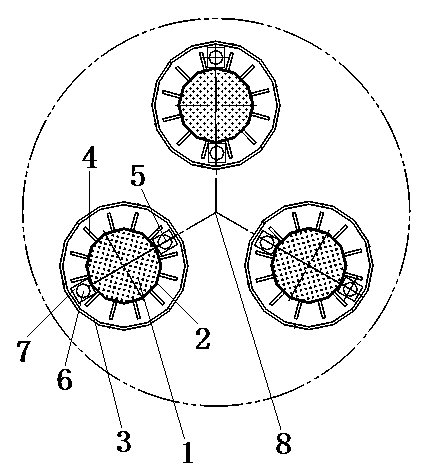 Measuring and controlling device for roasting quality of self-baking electrode of calcium carbide furnace and method